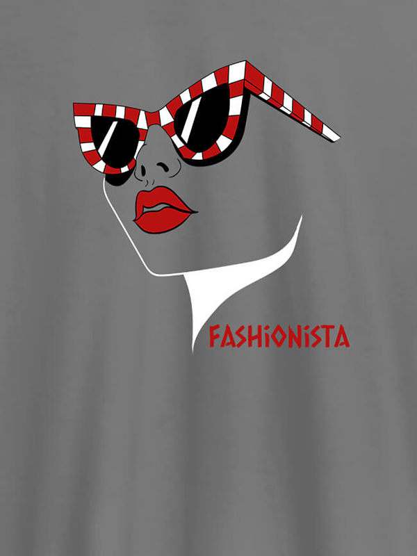 Custom Fashionista Womens T Shirt Trendy Unique Design