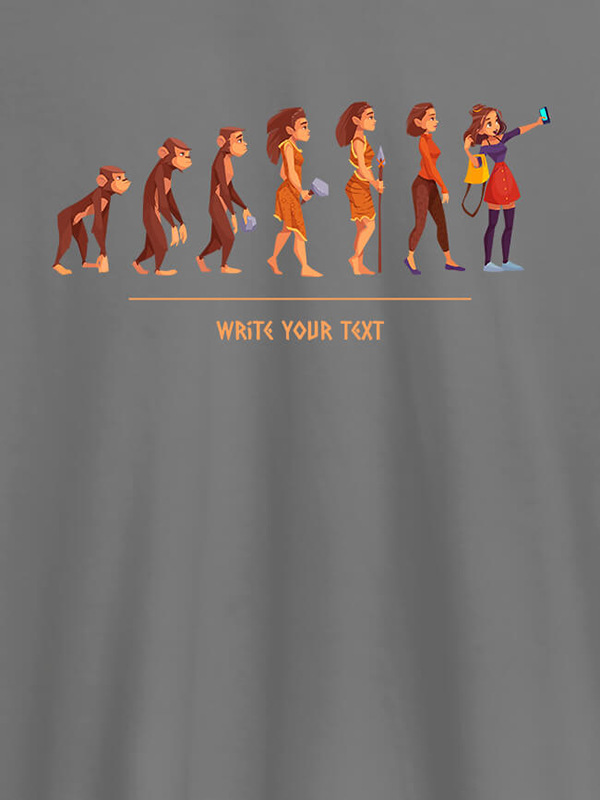 Custom Women Life Cycle with Your Text On Personalized T-Shirt for Women