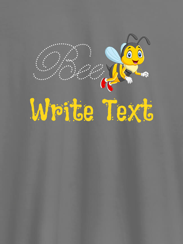 Custom Bee with Your Text On Customized Tshirt for Women