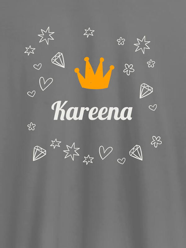 Custom Crown Design with Your Name On Customized Tshirt for Women