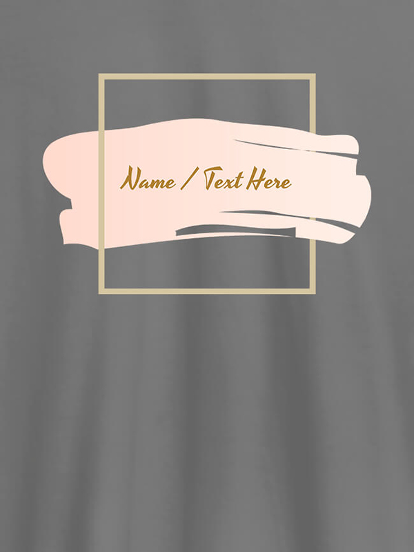 Custom Paint Brush Theme with Name On T-shirts For Women with Name, Text and Photo