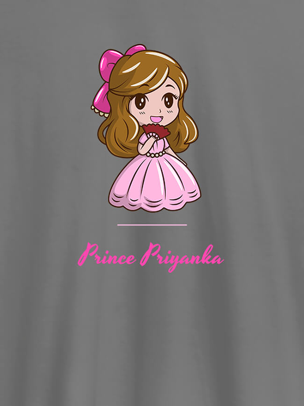 Custom Cute Princess with Your Name On Personalized Women Tees