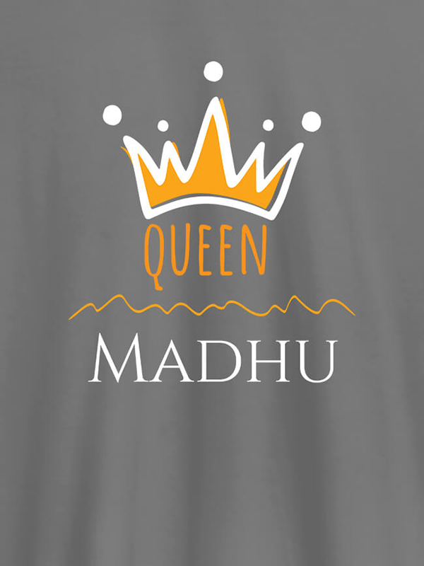 Custom Queen Crown with Name On Women T Shirts with Name, Text, and Photo