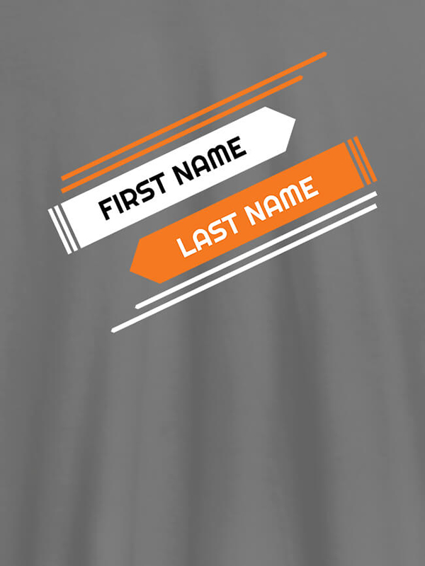 Custom First Name and Last Name On Customized Tshirt for Women