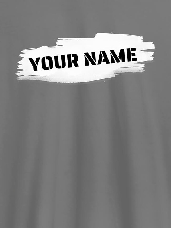 Custom Brush Stroke with Name On Personalized Women Tshirt
