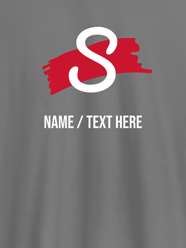 Custom Paint Brush Theme with Initial and Name On Customized Women Tees