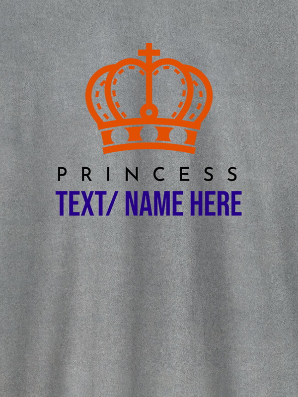 Custom Princess with Your Name On Customized Women Tees