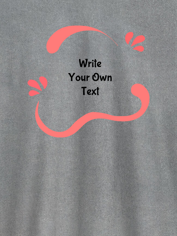 Custom Uneven Wave Design with Your Name On Personalized Women Tees