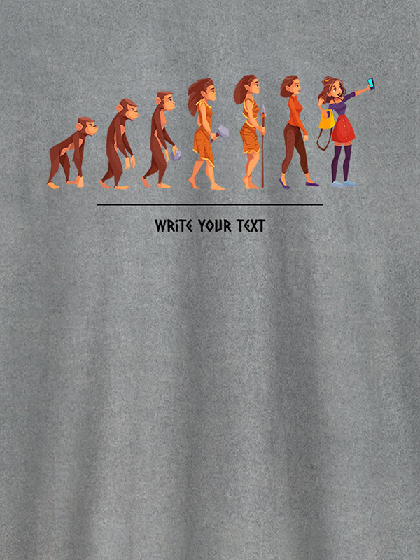 Custom Women Life Cycle with Your Text On Personalized T-Shirt for Women