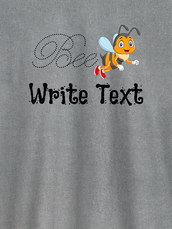 Custom Bee with Your Text On Customized Tshirt for Women