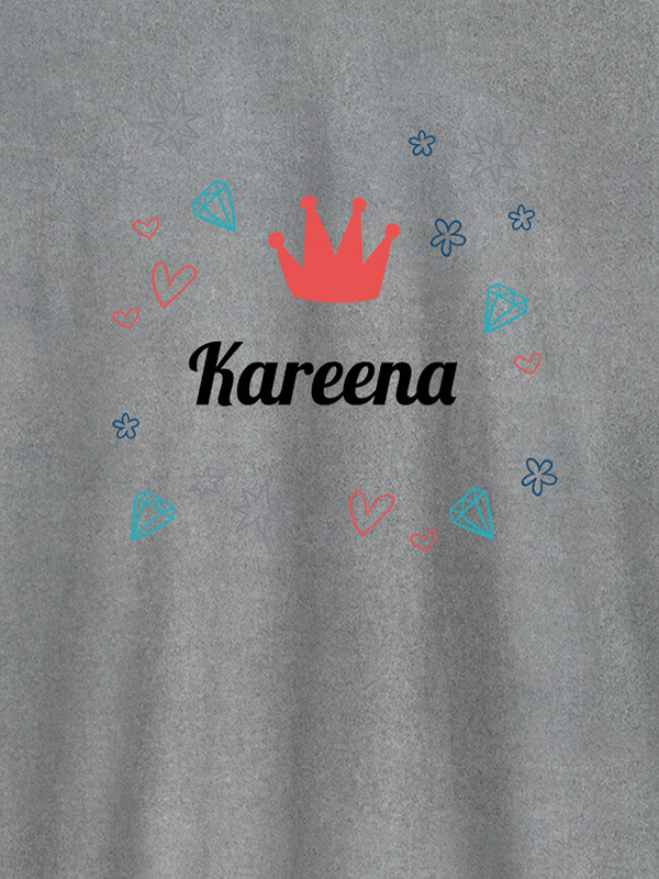 Custom Crown Design with Your Name On Customized Tshirt for Women