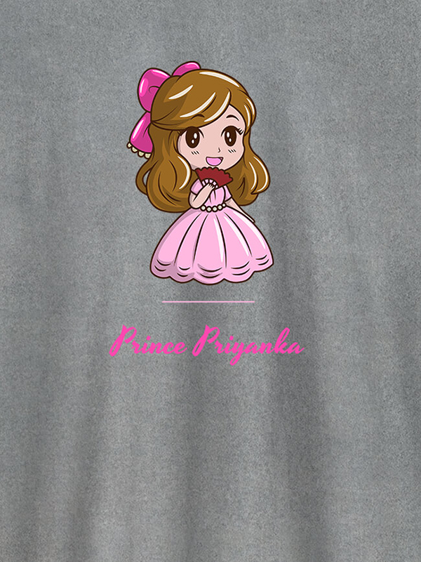 Custom Cute Princess with Your Name On Personalized Women Tees