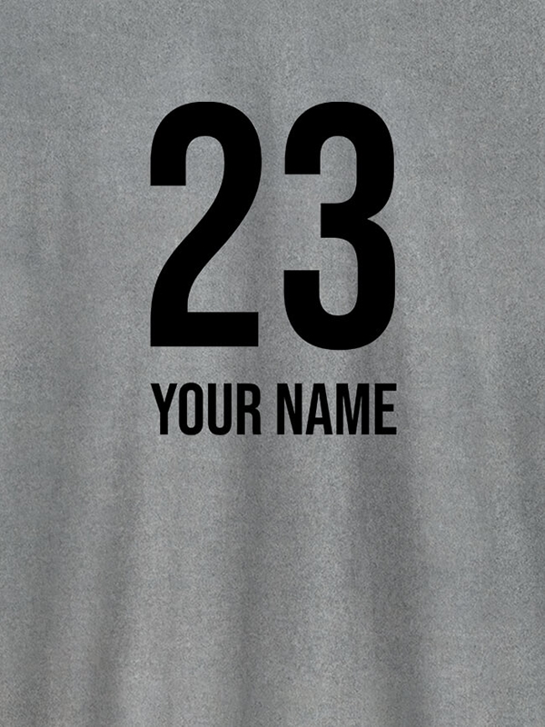 Custom Number and Name On Personalized T-Shirt for Women