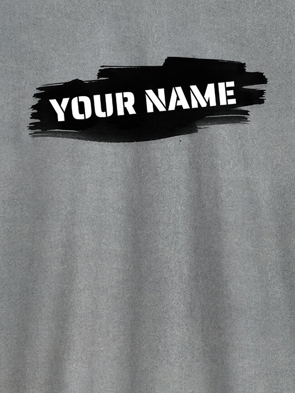 Custom Brush Stroke with Name On Personalized Women Tshirt