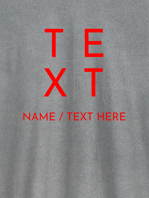 Custom Write Your Name and Text On T-shirts For Women with Name, Text and Photo