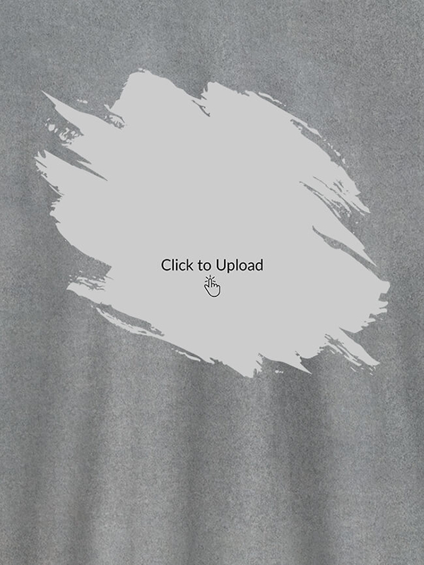 Custom Your Photo in Grunge Shape On Customized Tshirt for Women