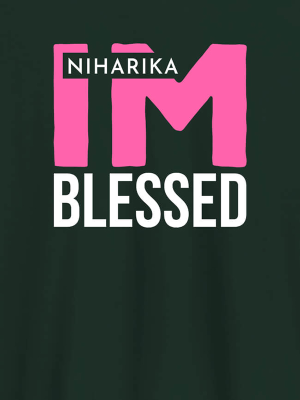 Custom I Am Blessed Personalised Girl T Shirt