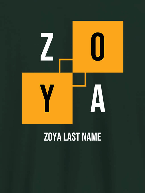 Custom Personalised Womens T Shirt With Last Name