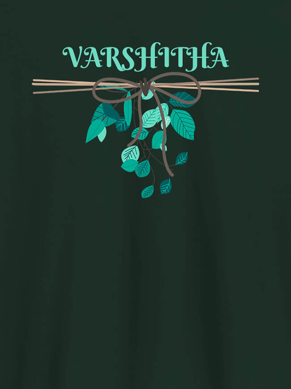 Custom Personalised Womens T Shirt Name With Knot Design