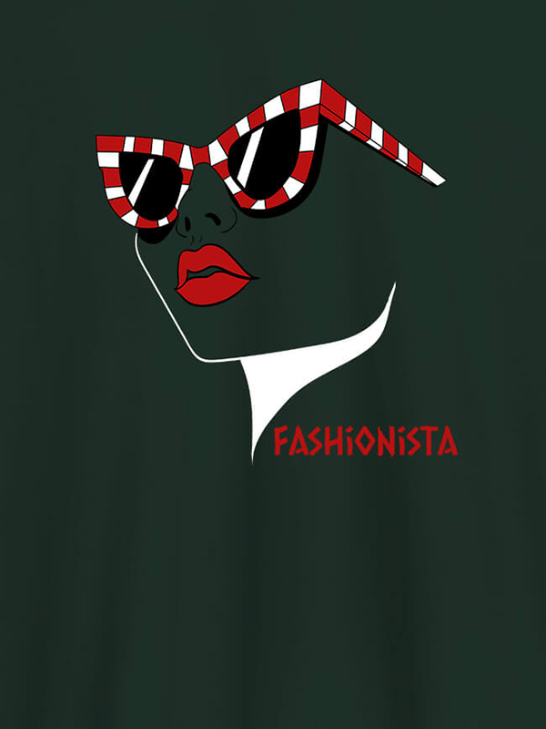 Custom Fashionista Womens T Shirt Trendy Unique Design