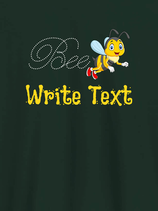 Custom Bee with Your Text On Customized Tshirt for Women