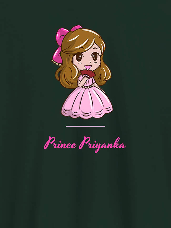 Custom Cute Princess with Your Name On Personalized Women Tees