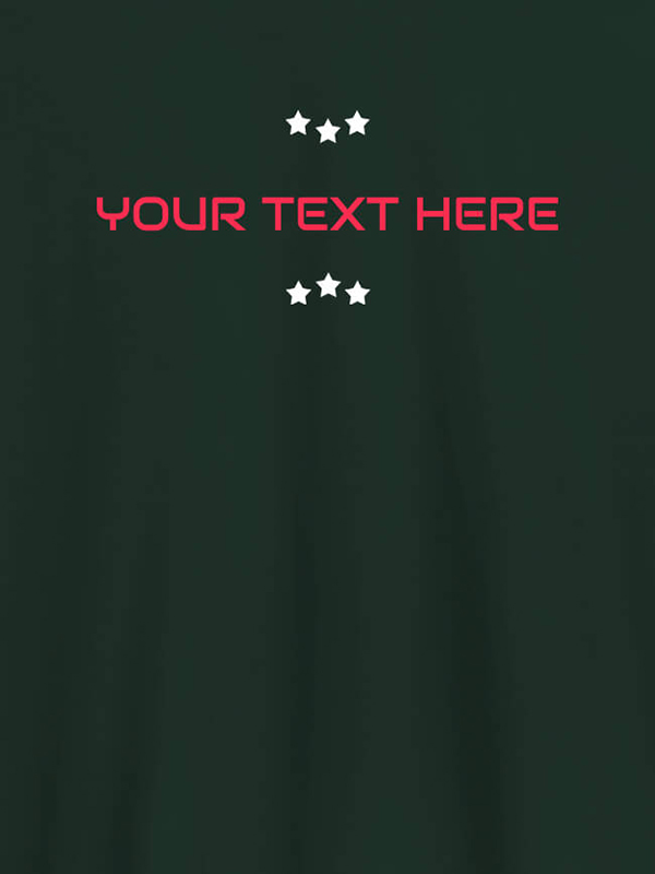 Custom 3 Stars with Your Name On Customized Tshirt for Women