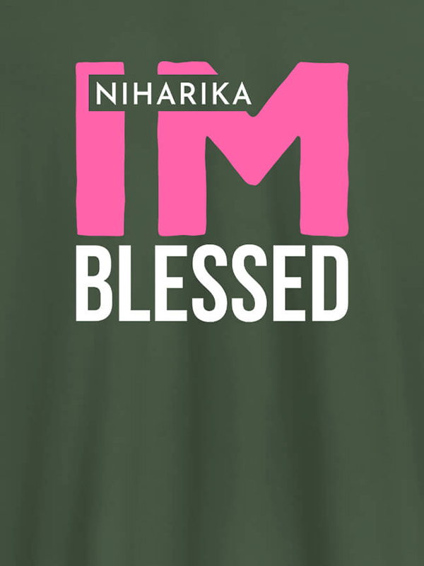 Custom I Am Blessed Personalised Girl T Shirt