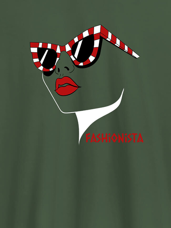 Custom Fashionista Womens T Shirt Trendy Unique Design