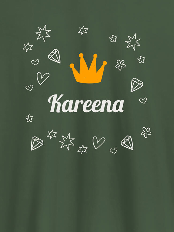 Custom Crown Design with Your Name On Customized Tshirt for Women