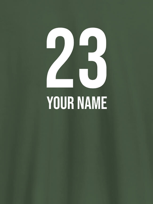 Custom Number and Name On Personalized T-Shirt for Women