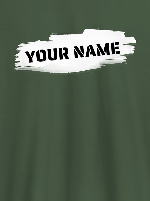 Custom Brush Stroke with Name On Personalized Women Tshirt