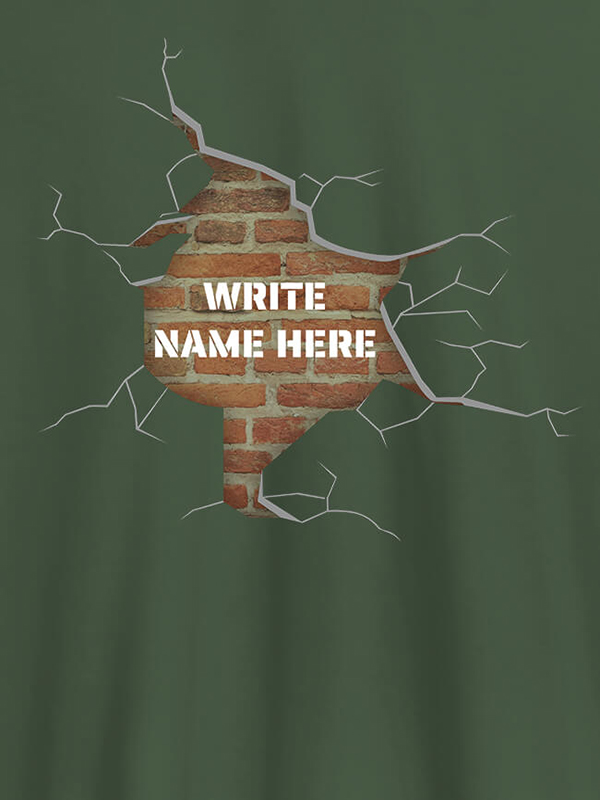Custom Brick Theme with Your Name On Personalized Women Tshirt