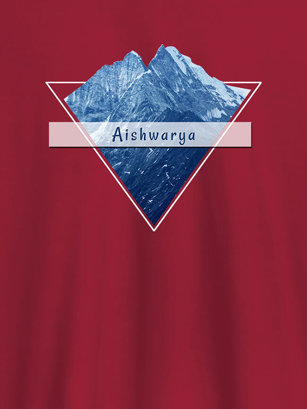 Custom Himalaya Mountain Personalised Womens Printed T Shirt