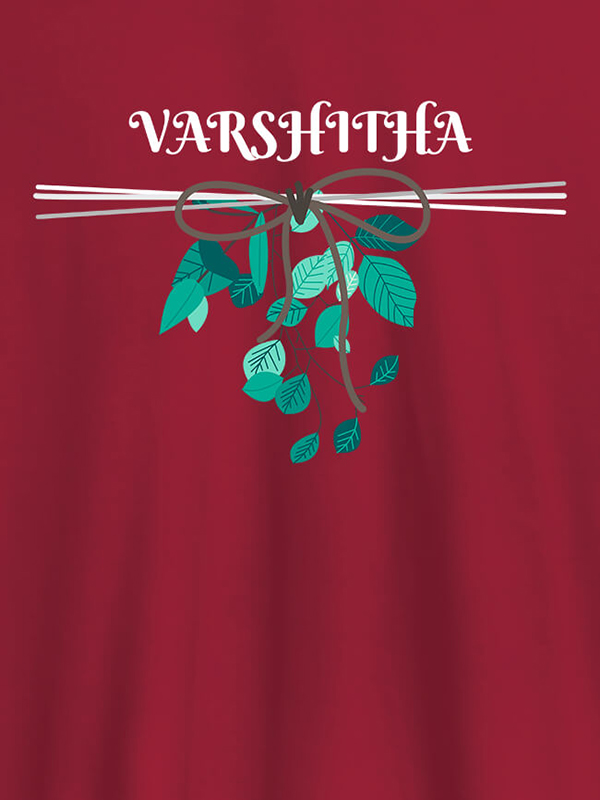 Custom Personalised Womens T Shirt Name With Knot Design