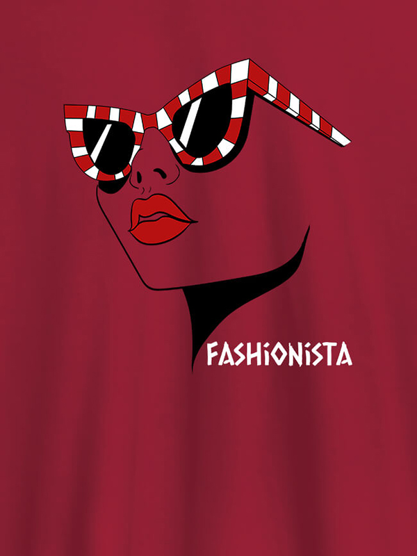 Custom Fashionista Womens T Shirt Trendy Unique Design