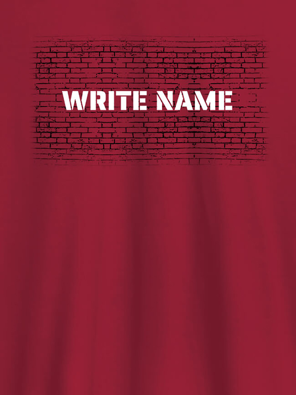 Custom Graffiti Brick Wall T Shirt With Name Womens Fashion Wear