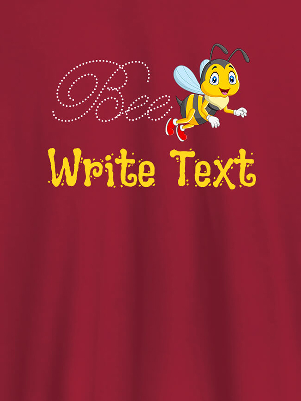 Custom Bee with Your Text On Customized Tshirt for Women