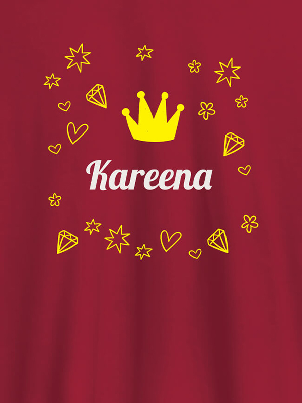 Custom Crown Design with Your Name On Customized Tshirt for Women