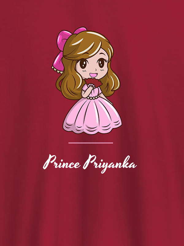 Custom Cute Princess with Your Name On Personalized Women Tees