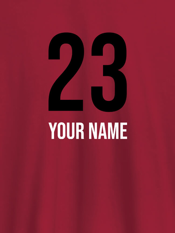 Custom Number and Name On Personalized T-Shirt for Women