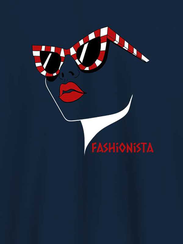 Custom Fashionista Womens T Shirt Trendy Unique Design