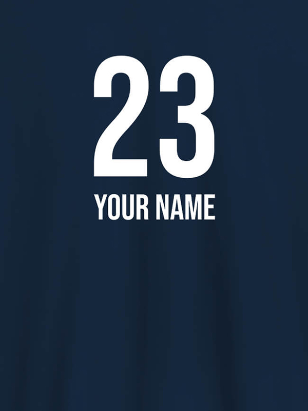 Custom Number and Name On Personalized T-Shirt for Women