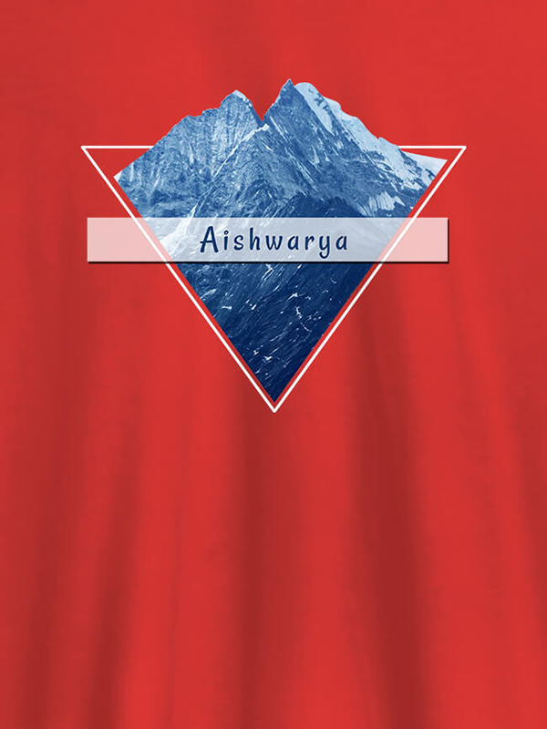 Custom Himalaya Mountain Personalised Womens Printed T Shirt