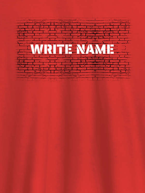 Custom Graffiti Brick Wall T Shirt With Name Womens Fashion Wear