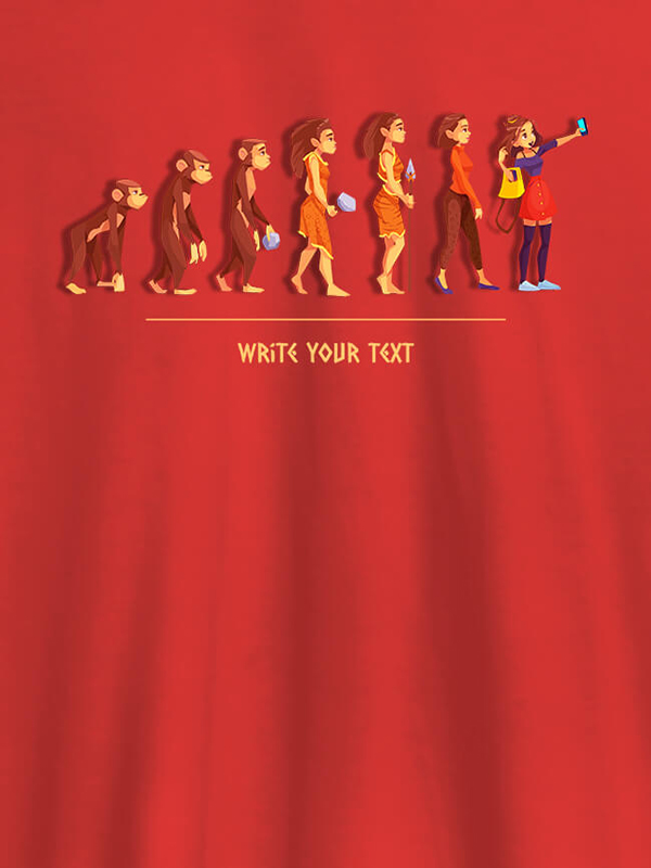 Custom Women Life Cycle with Your Text On Personalized T-Shirt for Women