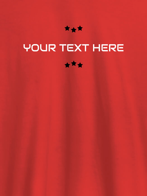 Custom 3 Stars with Your Name On Customized Tshirt for Women