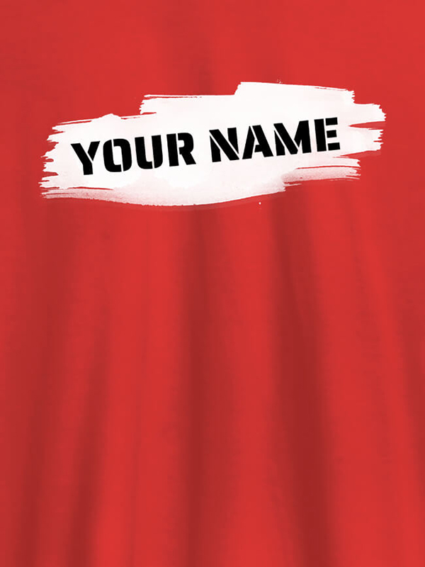 Custom Brush Stroke with Name On Personalized Women Tshirt