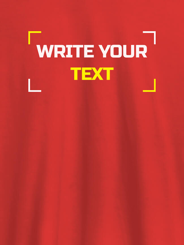 Custom Write Your Text On Customized Tshirt for Women