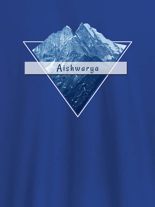 Custom Himalaya Mountain Personalised Womens Printed T Shirt